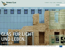 Tablet Screenshot of glas-nowak.de